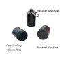 FAYALA Pill Disperser Waterproof 3 Days Pill Holder Travel Pill Container Portable Medicine Keychain Daily Airtight Pill Organizer（Black） (3 compartments)