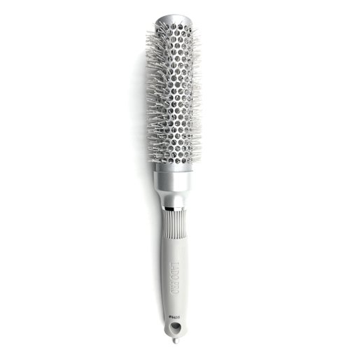 Lado Pro Long Barrel Ceramic + Ionic Thermal Hair Brush 2 Inch #0435, Silver