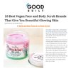 Bella and Bear Rose & Ivy Body Scrub, Oil Free, Cruelty-Free, Vegan Body Exfoliator and Polish for Women, 6.7oz