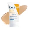 CeraVe Hydrating Mineral Sunscreen SPF 30 with Sheer Tint | Tinted Mineral Sunscreen with Zinc Oxide & Titanium Dioxide | Blends Seamlessly For Healthy Glow | Light, 1.7 Fluid Ounce