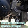 HAOXAOON 4 Pcs Exhaust Hanger Rods Weld On,Universal Use,2 Pcs Straight 9.7" Long,2 Pcs 90 Degree Bent 9.5" Long