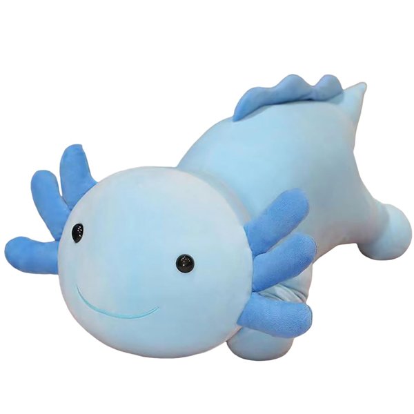JANCLF Axolotl Stuffed Animal Plush Toy,Cute Soft Salamander Plush Pillow,Kawaii Plushies Doll Toy for Kids (Blue,11 inch)