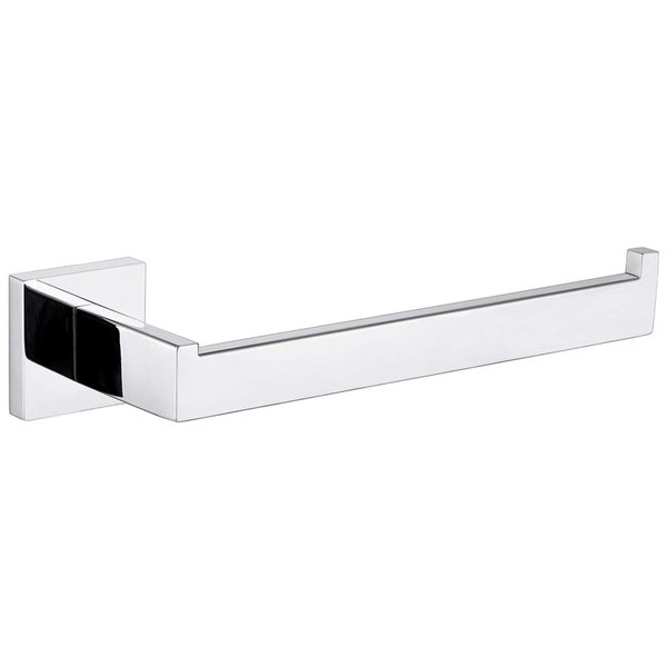 Bathroom Towel Holder 10.24", Angle Simple SUS304 Stainless Steel Hand Towel Rack, Open Arm Kitchen Towel Bar Wall Mount, Polished Chrome