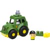 MEGA BLOKS John Deere Toddler Building Blocks Toy Set, Lil’ Tractor with 6 Pieces and Storage, 1 Figure, Green , Ages 1+ Years