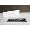Kubik Letters Original No Soliciting Sign for House (with Strong Adhesive Tape) - No Soliciting Sign for Front Door - No Solicitors Sign for Front Door - No Solicitation Sign - Black 120 mil