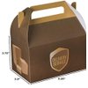 Hammont Paper Treat Boxes -Party Favors Treat Container Cookie Boxes Cute Designs Perfect for Parties and Celebrations 6.25" x 3.75" x 3.5 (UPS paper treat box)