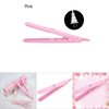 Hair Straightener, Flat Iron Curler, 25W PTC Straightener and Curling Iron in One Mini Hair Straightener(Pink, Us Plug)