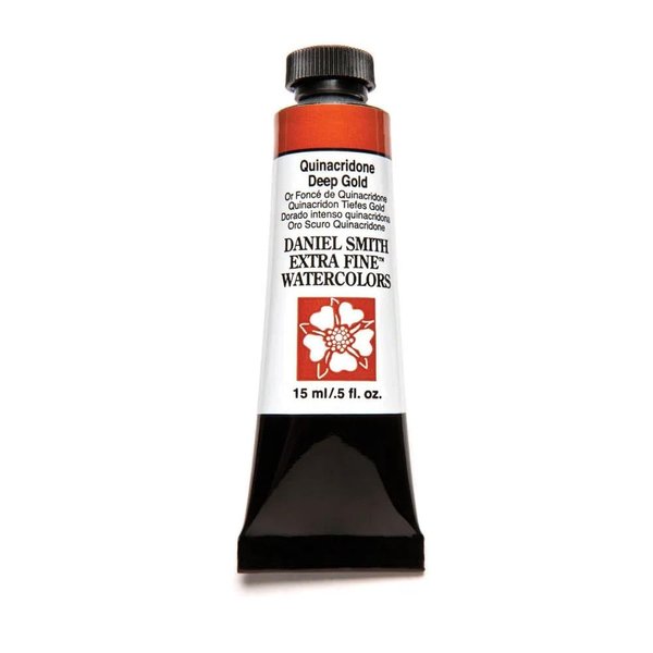 Daniel Smith 284600152 Extra Fine Watercolor 15ml Paint Tube, Quinacridone, Deep Gold, 0.5 Fl Oz (Pack of 1)