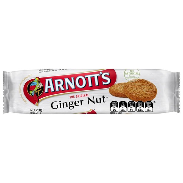 Arnott's Ginger Nut Biscuits 250g