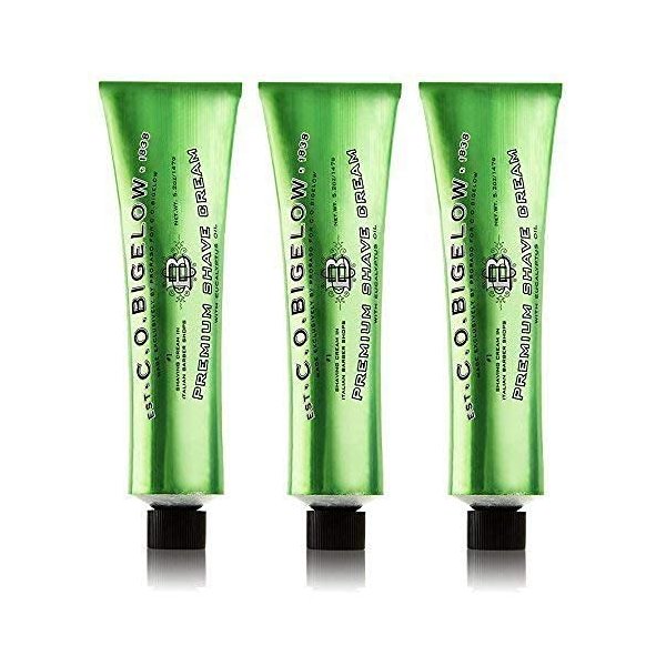 C.O. Bigelow C. O. Bigelow Premium Shave Cream with Eucalyptus Oil 5.2 Ounce (Pack of 3)