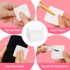 Nail Polish Remover, Lint Free Nail Wipes 540PCS Acetone Nail Polish Remover Wipes, Super Absorbent Soft Nail Wipes for Fingernail Polish Remover and Eyelash Extension Wipes