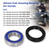 AUTOVIC Rear Axle Wheel Hub Housing Bearing Seal Kit For Honda ATV Foreman 400 450 500 Rubicon 500 Rancher 350 400 420 Replace 91055-HN5-681 & 91255-HA0-681