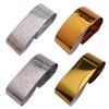 WOKOTO 10 Rolls Gold And Sliver Foil Nail Art Adhesive Stickers Starry Sky Laser Nail Transfer Wraps Decals Manicure Decoration (0.98inchs*39.4inchs)