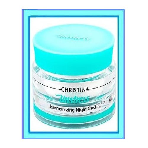 -CHRISTINA- Unstress Harmonizing Night Cream with Hyaluronic Acid and Retinol | Rejuvenate, Nourish, and Moisturize your Skin | Night Face Cream for Normal and Dry Skin 50ml