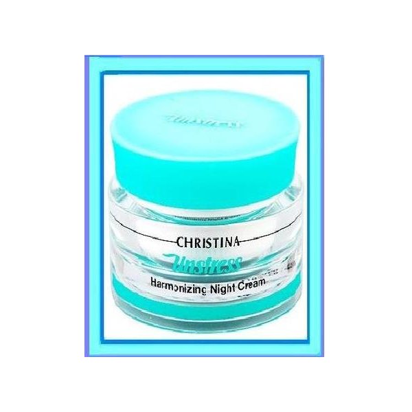 -CHRISTINA- Unstress Harmonizing Night Cream with Hyaluronic Acid and Retinol | Rejuvenate, Nourish, and Moisturize your Skin | Night Face Cream for Normal and Dry Skin 50ml