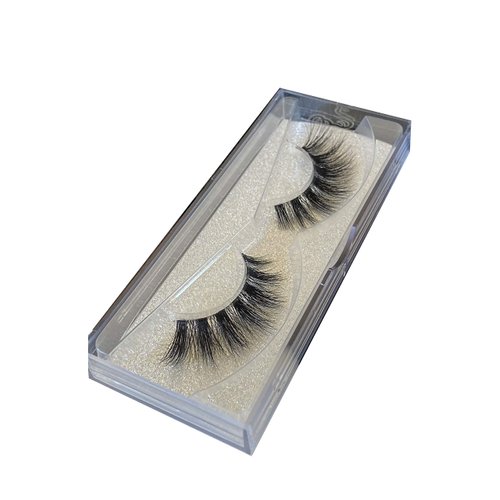 Alluring 3D Mink Lashes Reusable Strip, 100% Siberian Mink Fur False Eyelashes, Hand-made Natural Style Cruelty Free D108