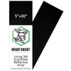 Black Reflective Tape Motorcycle Helmet Stickers 5x30. Made With 3M Reflective Tape. Vinyl Reflective Stickers for Trailers, Cars, Bikes, Rims. Waterproof Reflective Vinyl Roll by Bright Knight Decals