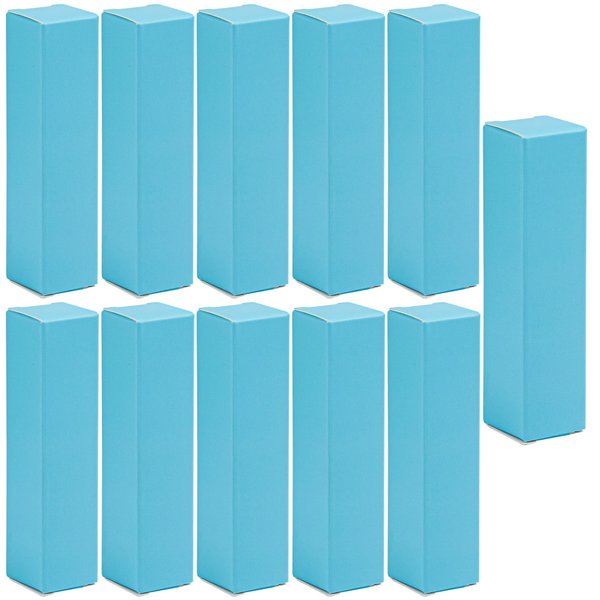 Framendino, 50 Pack Blue Kraft Lipstick Boxes Rectangle Reusable Lip Balm Packaging Cases Gift Wrapping Box for DIY Gift Packaging
