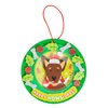 Fun Express 4" x 4" Christmas Dog in Wreath Happy Howlidays Ornament Foam Craft Kit - Makes 12