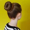 Small Hair Bun Maker for Kids, 6 PCS Chignon Hair Donut Sock Bun Form for Girls, Mini Hair Doughnut Shaper for Short and Thin Hair (5 Piece Invisible Hair Nets,10pcs Elastic band) Beige