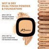 Khasana Pressed Powder, Dual Wet & Dry Foundation, Vitamin E & C Infused, Apply Wet for Maximum Coverage or Dry for Finishing, Matte Poreless, Setting Makeup, Flawless Finish, Shine-Oil Free #1 Light