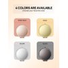 Getinbulk Compact Mirror for Purse, Double-Sided 1X/2X Magnifying Metal Pocket Makeup Mirrors(Round, Rose Gold)