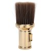 Barber Neck Duster Brush, Multifunctional Broken Hair Sweep Brush Neck Duster Brush Beard Shaving Brush for Barber Shop(Gold)