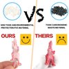 FINGOOO 39 Piece Mini Dinosaur Figures, Assorted Vinyl Plastic Dinosaur Toys for Easter Gifts Dino Party Cake Toppers