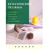 GLDNT Organic Decaf Green Tea Bags, Organic Green Tea Decaffeinated, Smooth Flavor, Super Antioxidant, Iced & Hot Tea, 100 Count
