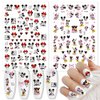 6 Sheets Cartoon Nail Art Stickers 3D Self Adhesive Cartoon Designer Nail Stickers Cute Mouse Cartoon Nail Decals for Women Girls Kawaii Anime Nail Art Supplies Nail Decoration DIY Manicure Tips