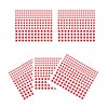 5 Sheets Face Gems Jewels Rhinestone Stickers, 4 Size Self Adhesive Gems Stickers DIY Bling Jewel Crystal Craft Stickers for Nails Hair Face Eyes Body (Red)