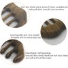 Sitronugras Natural Wood Wide Tooth Hair Comb Head Scalp Massage No Static Green Sandalwood Hair Pick Wooden Comb for Men and Women with free storage pouch