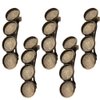 Snap Hair Clips 5 Pcs Bronze Hair Clip Round Settings Blank Hairgrip Base Trays Bobby Hair Barrette Bezel Holder For DIY Headdress Jewelry Making Accessories 12mm Metal Hair Clips