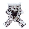 Petparty® Adorable Leopard Dog Coat for Dog Hoodie Dog Clothes Soft Cozy Pet Clothes (Leopard,L)