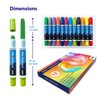 QBIX Hair Chalk Set – 12 Pieces Kit of Hair Colouring Pencils – Non-Allergenic and Safe to Use Temporary Hair Chalks for Children