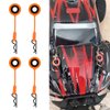 RC Car Shell Body Clip,4PCS Silicone and Iron RC Body Clip for 1/10 Model Car (Orange)