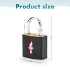 DUALCROWN 4 Pack Neon Square Suitcase Lock TSA Approved Lock+Key Padlock, Luggage Lock TSA Approved or TSA Approved Travel Lock for Luggage, Suitcase, Carry On, Backpack, Laptop Bag.