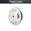 Fielect Aluminium Alloy XL 72 Teeth 12mm Inner Bore Diameter Timing Belt Pulley Flange Synchronous Wheel Silver Tone for 3D Printer CNC 1Pcs