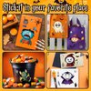 M-sorflly 60 Sheets Halloween Stickers Crafts, Bulk Halloween Party Favors Stickers for Party DIY Games, Treat Bags, Gift, Bags, Cute Sticker Set with 12 Designs