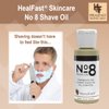 Heal Fast No 8 Shaving Oil | Best Pre Shave Oil For Men with Pure Aromatic Essential Oils to Soften Hair and Cleanse the Pores | Prevent Razor Drag, Razor Burn & ingrown Hair by HealFast | 1 oz