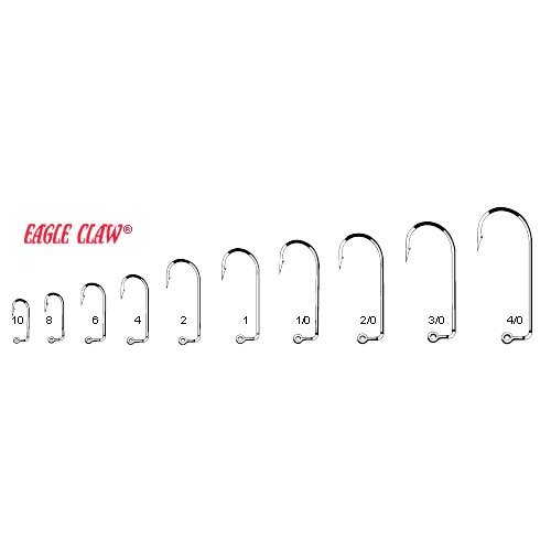 Eagle Claw 575 Gold Jig Hooks - 200 Pack (Size 6)