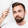 Stainless Steel Folding Comb, Clipper Comb, Comb with Wood Handle, Push Button Pocket Comb for Hair Styling