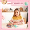 Sepamoon 32 Pcs Candy Party Decorations Includes Ice Cream Cut Outs Donuts Cutouts Round Lollipop Cupcakes Candyland with Glue Point Dots for Classroom Home Room Decor