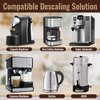 Tupkee Universal Descaling Solution for Keurig Breville Nespresso & Delonghi (2 Uses) | Coffee Machine Descaler Cleaner | Liquid To Descale Automatic Coffee Makers & Espresso Machines