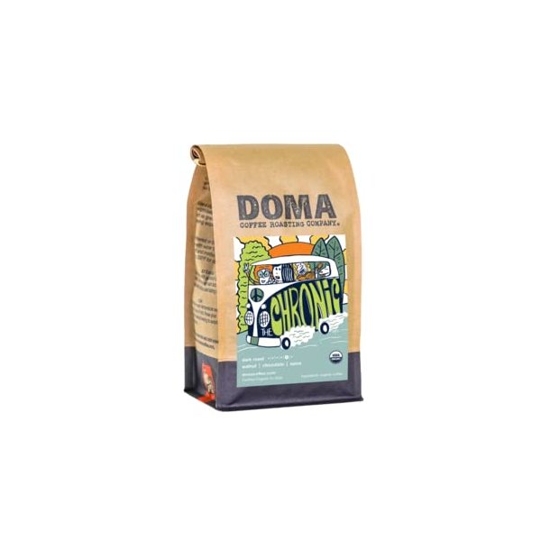 Doma Coffee "The Chronic - Organic" Medium Roasted Fair Trade Organic Whole Bean Coffee - 12 Ounce Bag