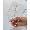 Double Paw Print Template,Acrylic Router Template,Clear Acrylic Router Jig,Woodworking Router Template Tracing Guide (7" x 6")
