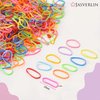 JASVERLIN 2000 Pcs Multicolor Rubber Bands, Tiny Hair Elastics Rainbow Small Braid Bands Baby Hair Elastics for Infants No Snag