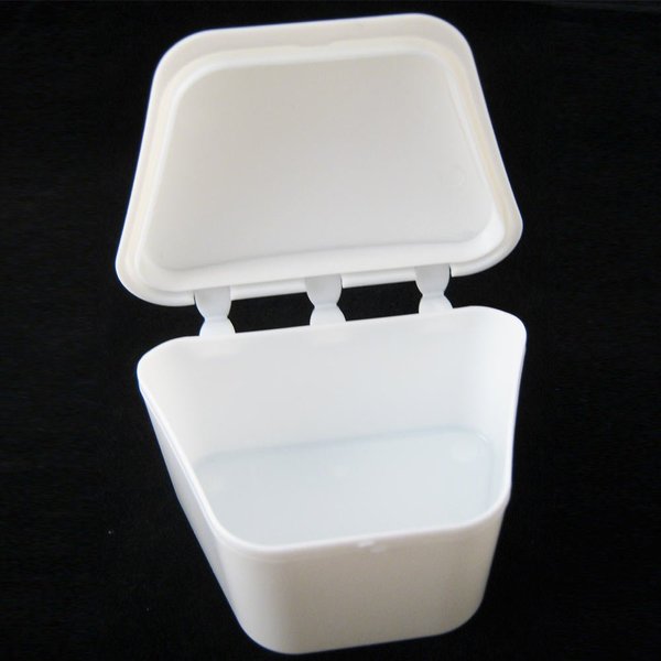 Denture Bath Brush Dental Retainer Box Orthodontic Mouth Guard Storage Container