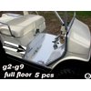 Fits Yamahaa G2 and G9 Golf Cart Diamond Plate 5 Pc Full Floor