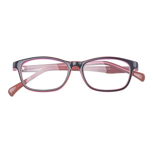 ALWAYSUV Blue Light Computer Glasses for Blocking UV Headache Transparent Lens Unisex Kids Teens Salmon Pink Red